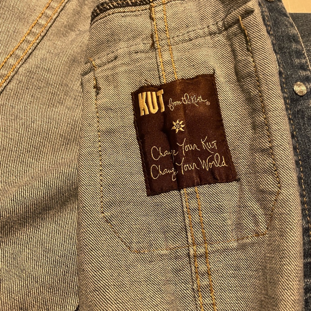 Kut from the Kloth Blue Denim Jean Jacket - Picture 5 of 8